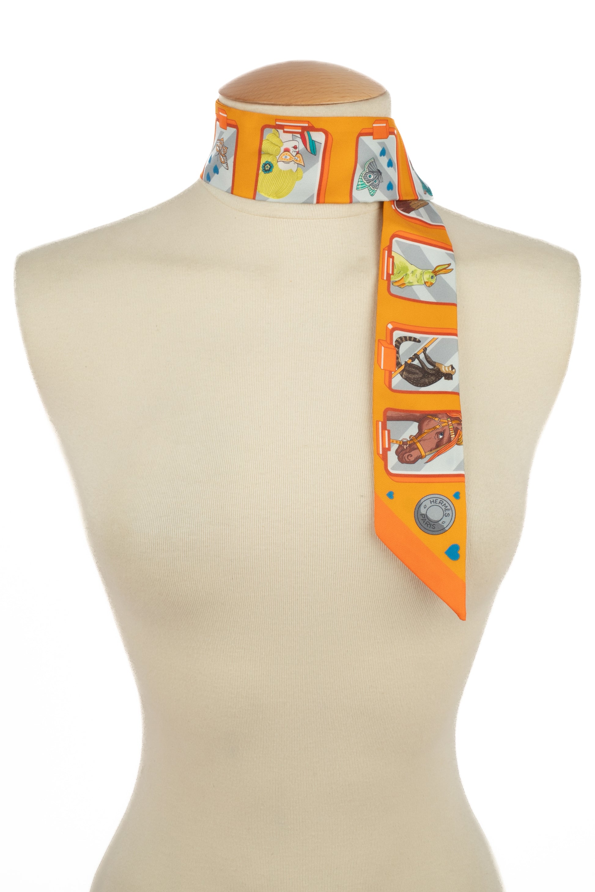 Twilly en soie Hermès