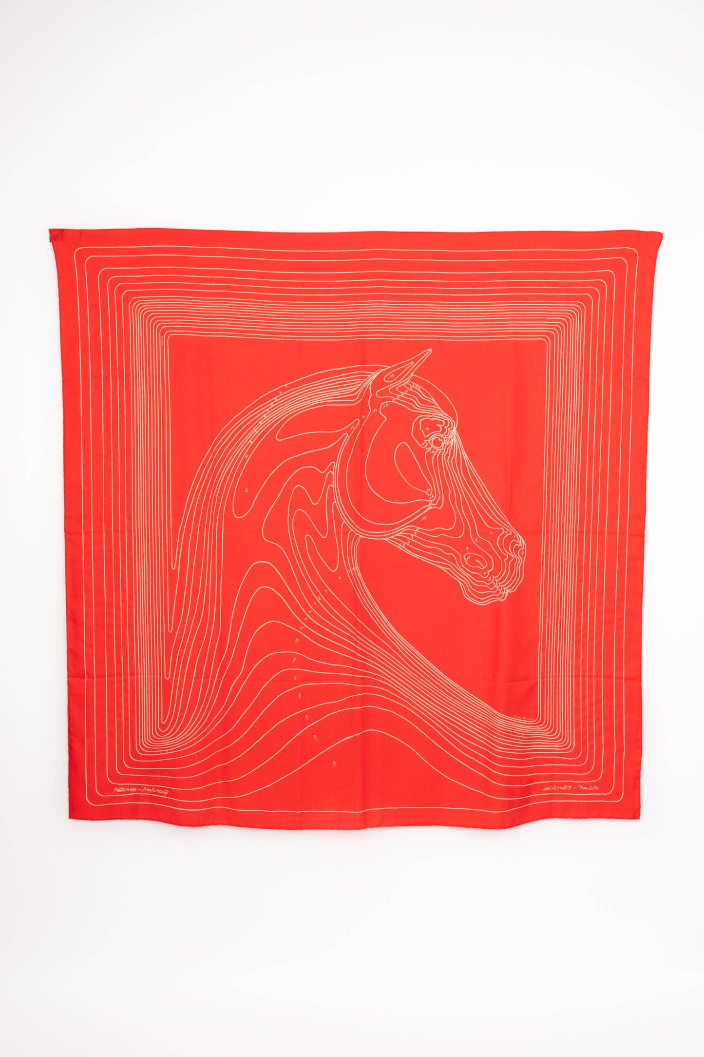 Foulard "Pégase Paysage" Hermès