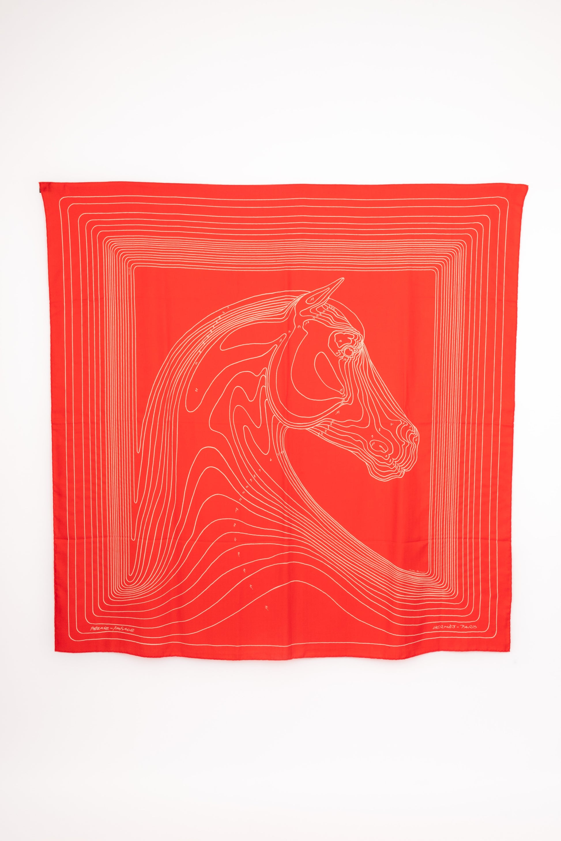 Foulard "Pégase Paysage" Hermès