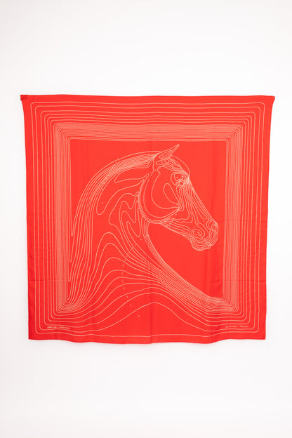 Foulard "Pégase Paysage" Hermès