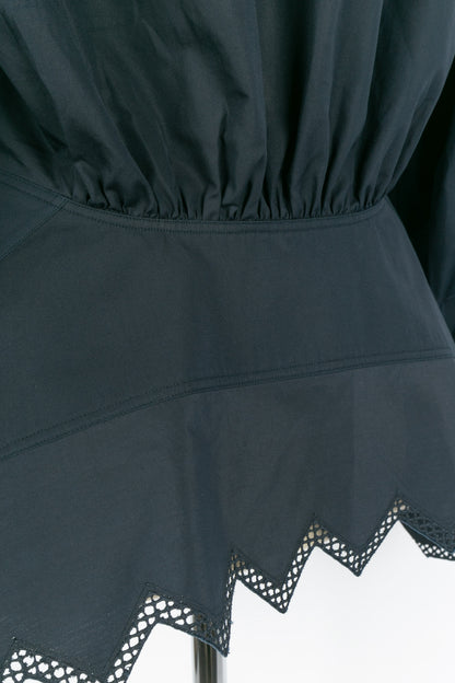 Chemisier bleu Alaïa 