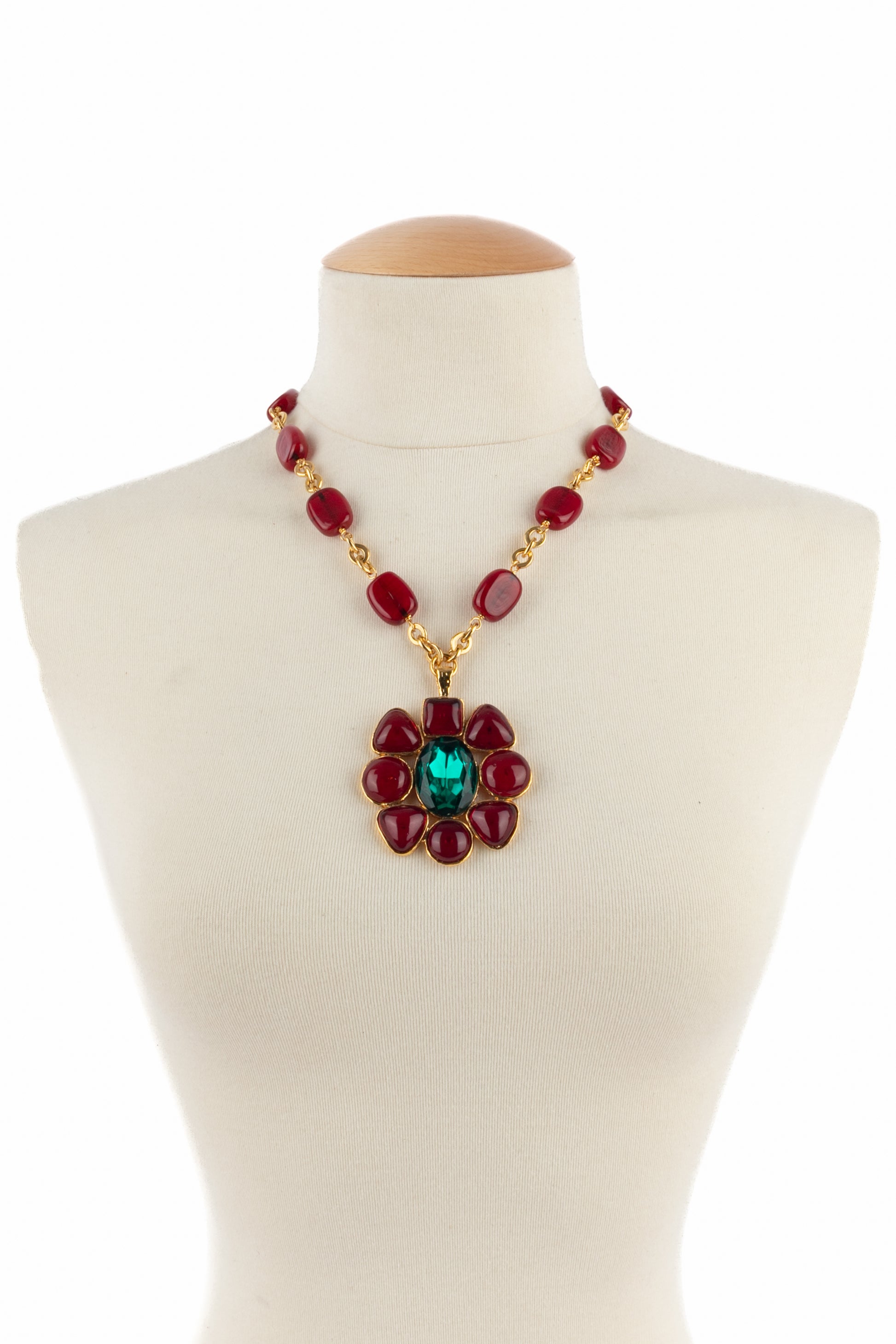 Collier pendentif Chanel 1990's