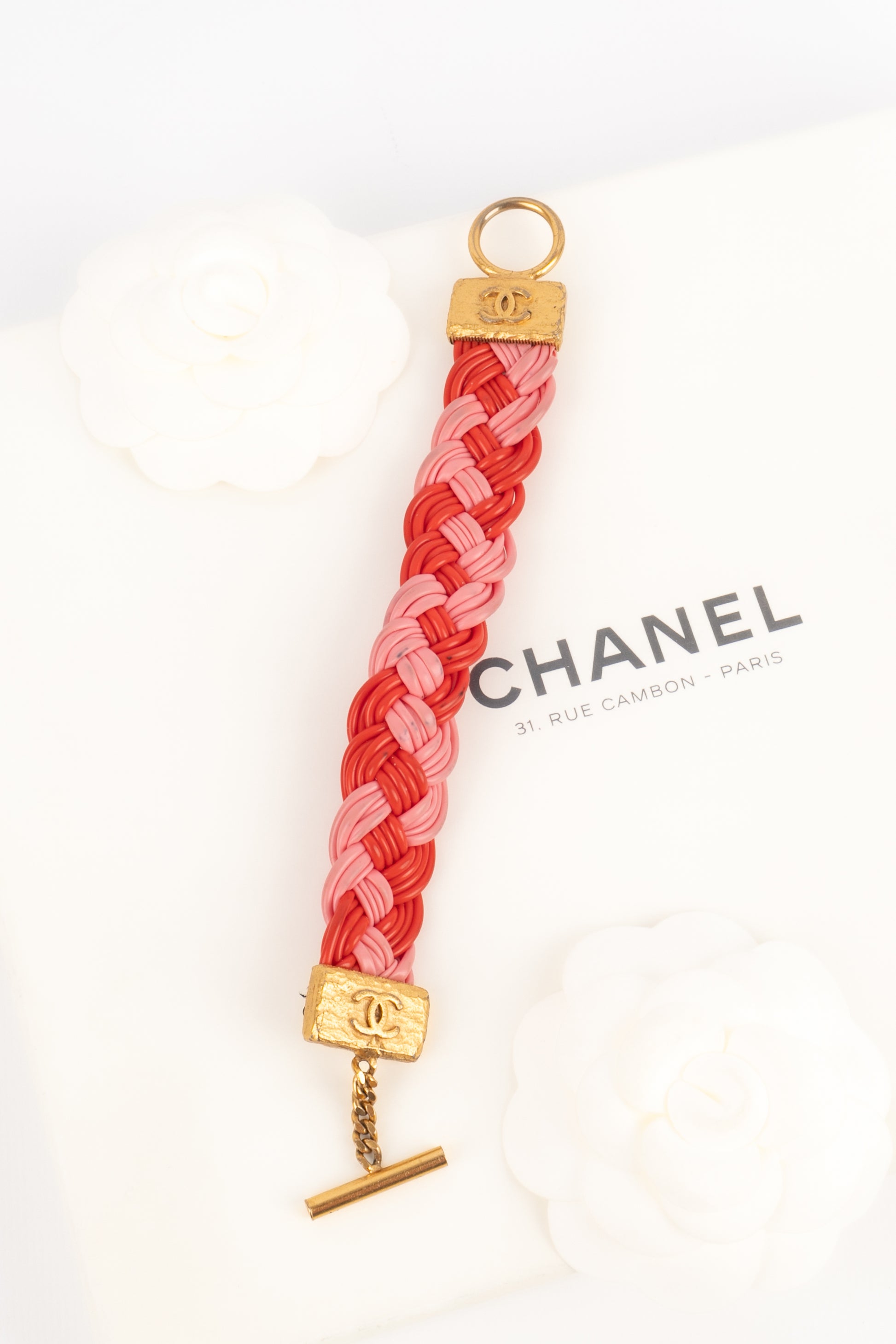 Bracelet "scoubidou" Chanel 1994