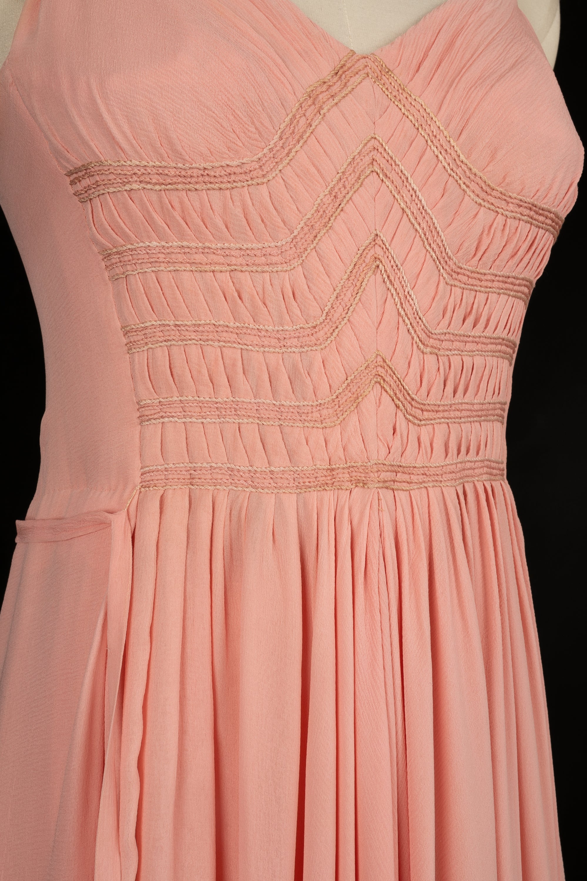 Light pink chanel dress best sale