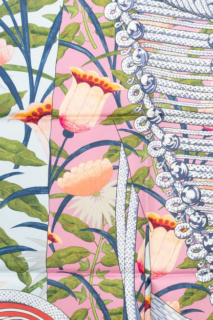 Foulard / Carré "Brandebourgs Fleuris" double face Hermès