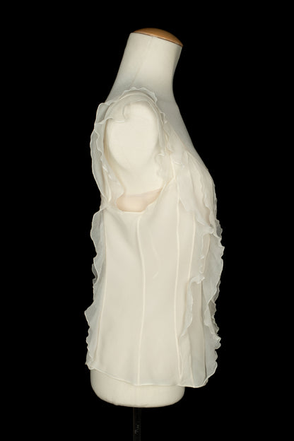 Top Christian Dior à volants