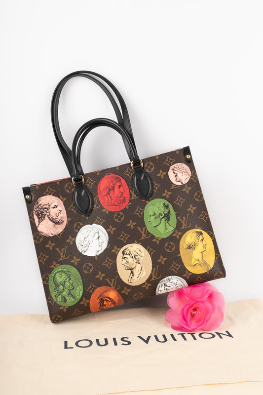 Sac On The Go Louis Vuitton x Fornasetti 2022