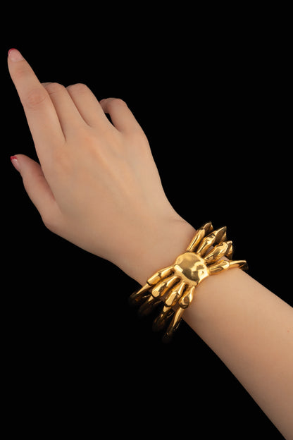 Bracelet manchette "Crabe" Saint Laurent