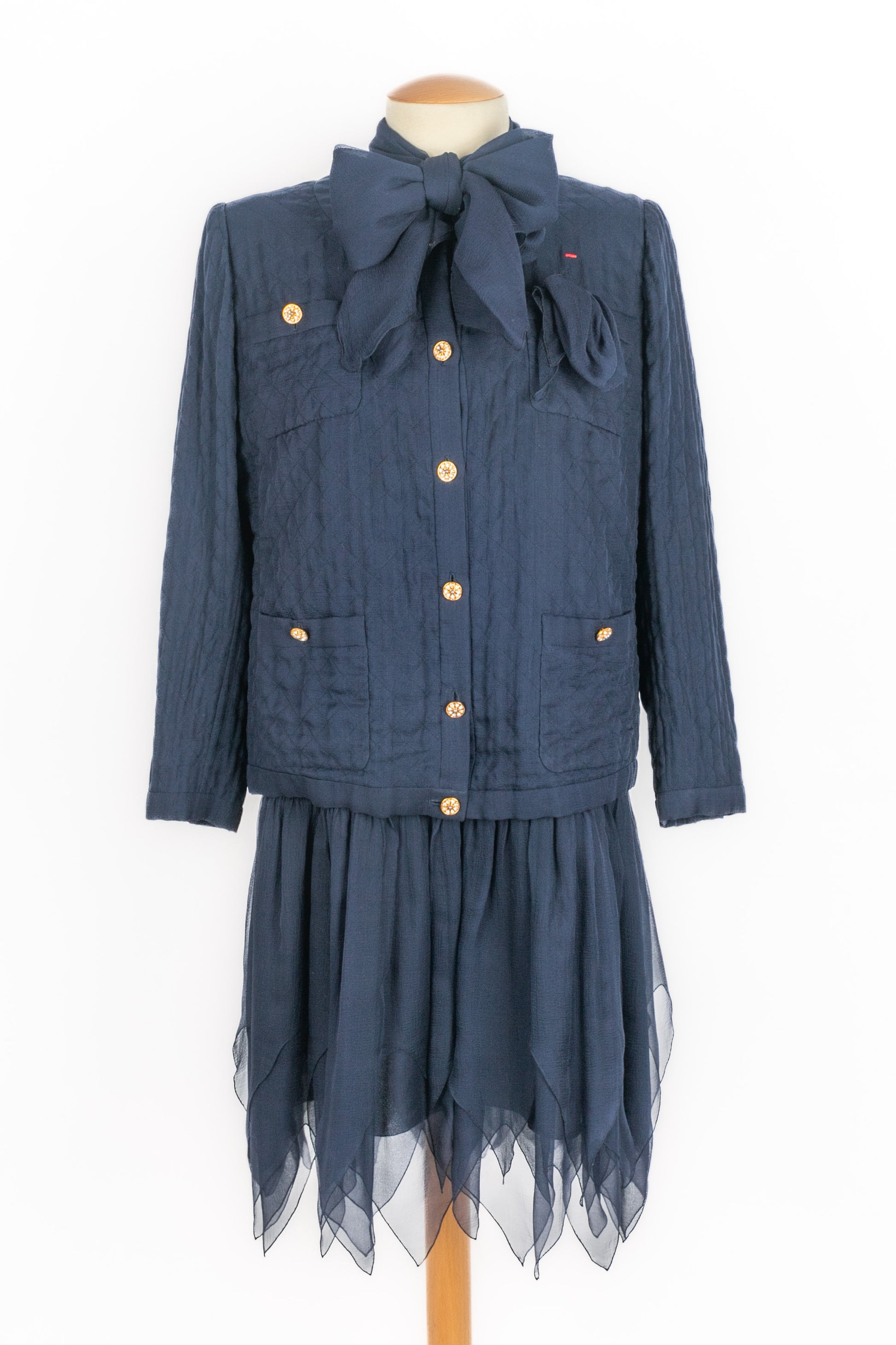 Ensemble en soie Chanel Haute Couture 