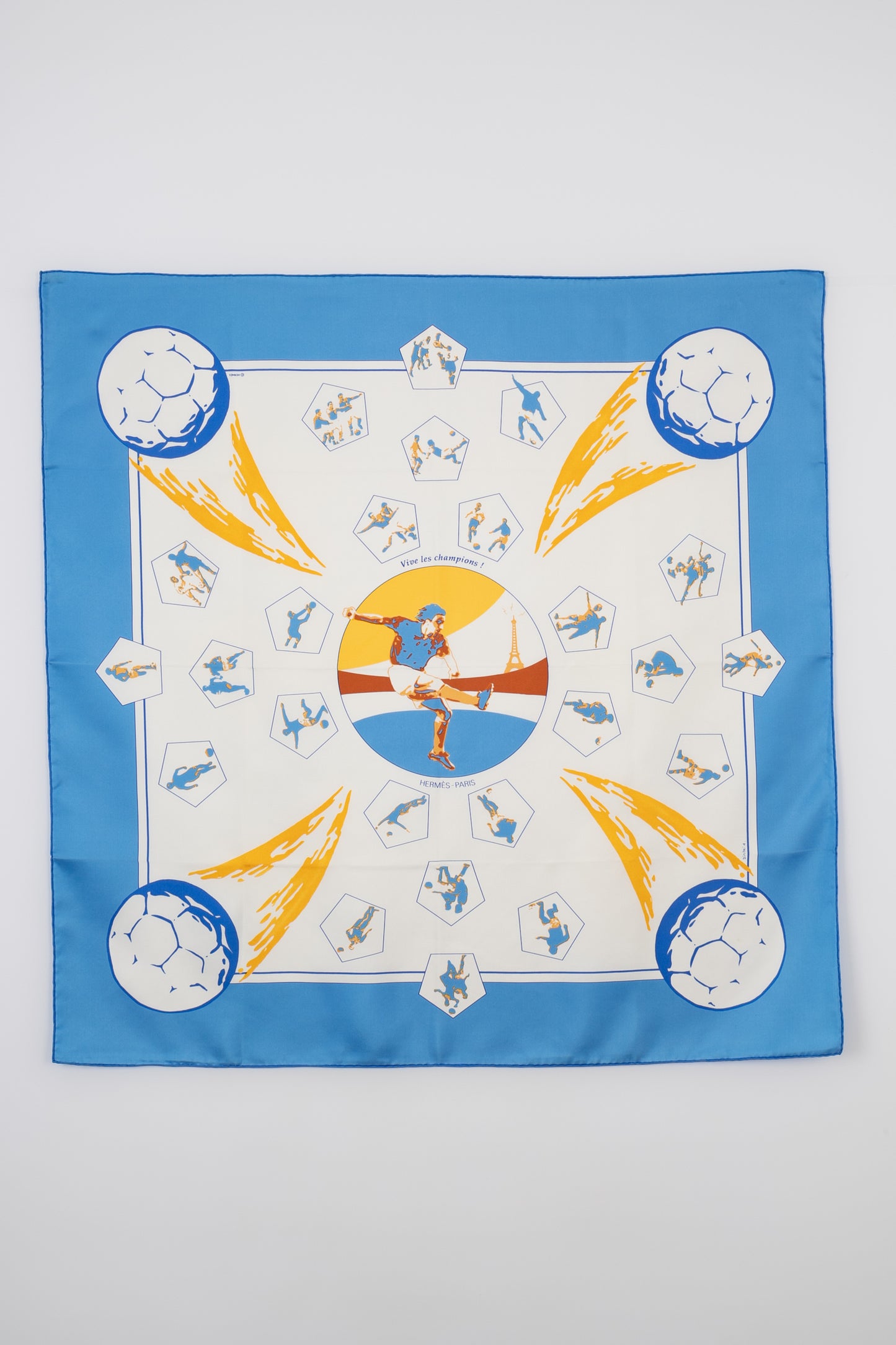 Foulard Coupe du monde 1998 "Vive les Champions" Hermès