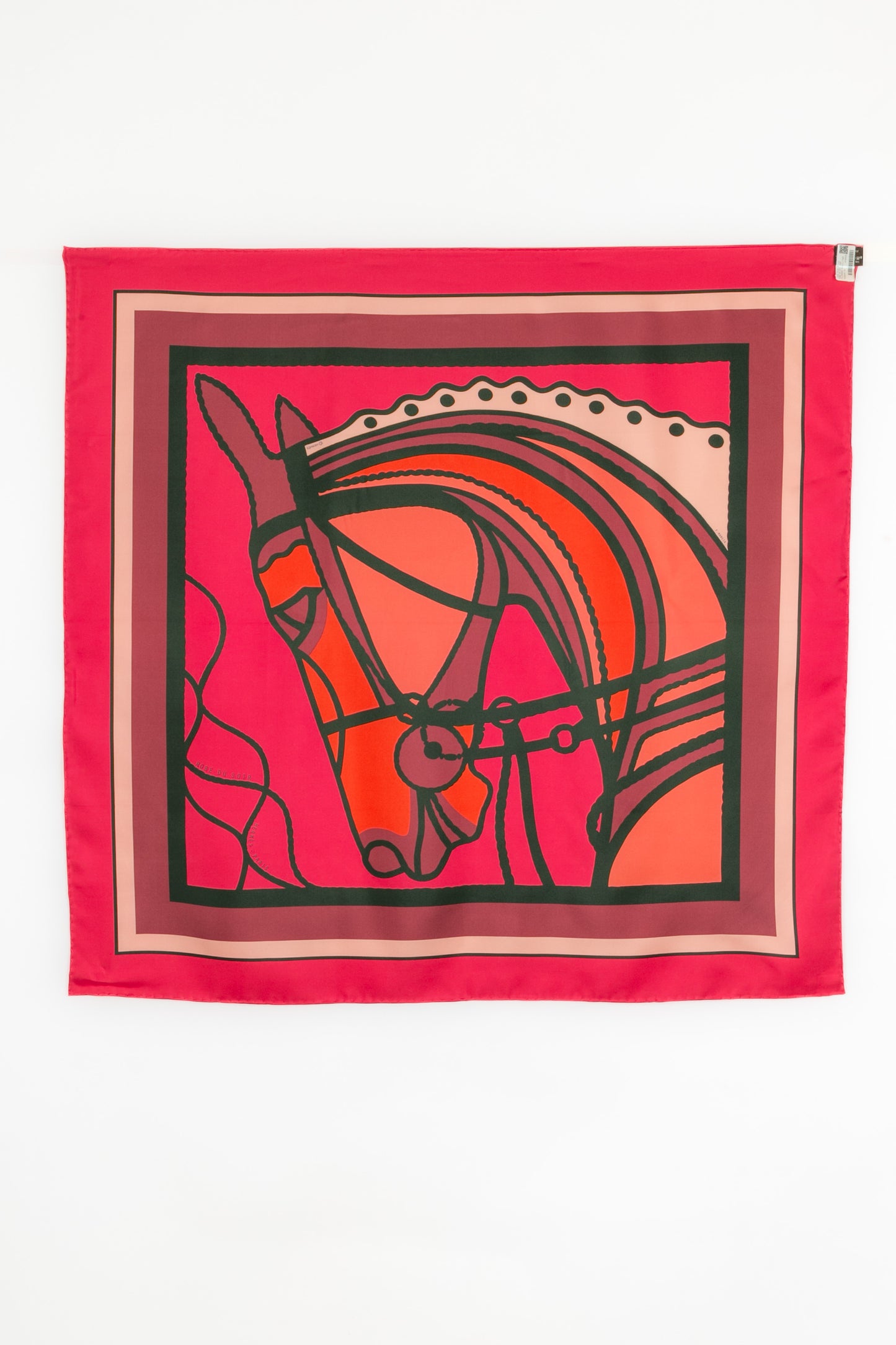 Foulard / Carré "Robe du soir pop" double face Hermès 
