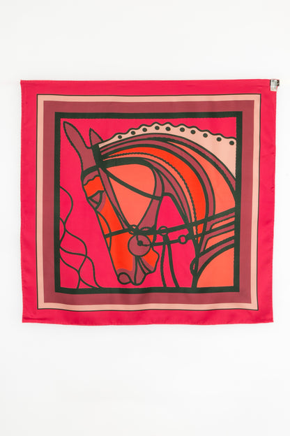 Foulard / Carré "Robe du soir pop" double face Hermès 