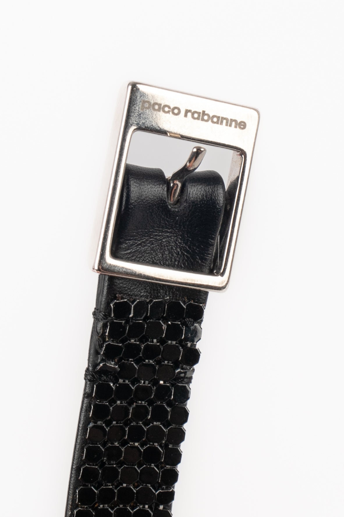 Ceinture noire Paco Rabanne