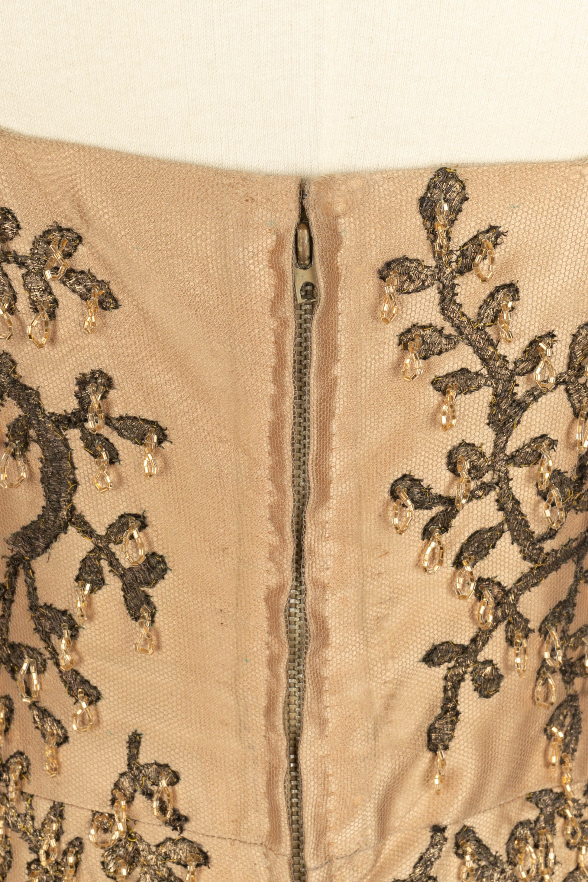 Robe brodée Carven 1960's