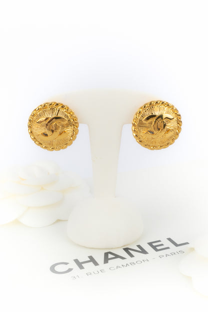Boucles d'oreilles cc Chanel 1985's