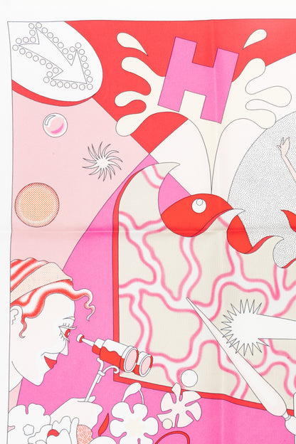 Carré / Foulard "ça décoiffe" Hermès