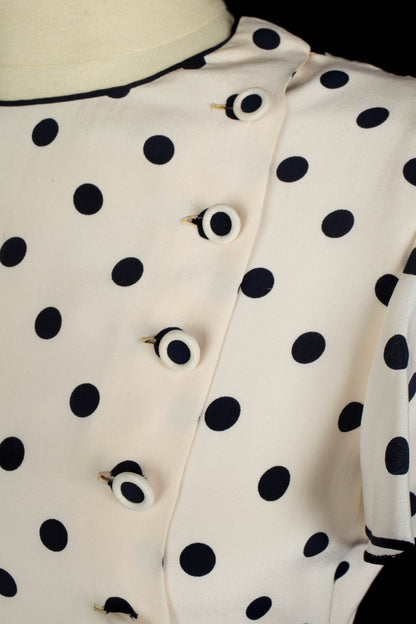 Robe à pois Chanel Haute Couture 