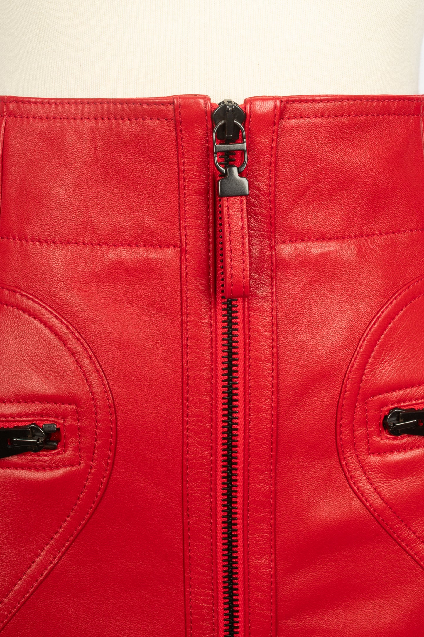 Jupe en cuir Christian Dior 