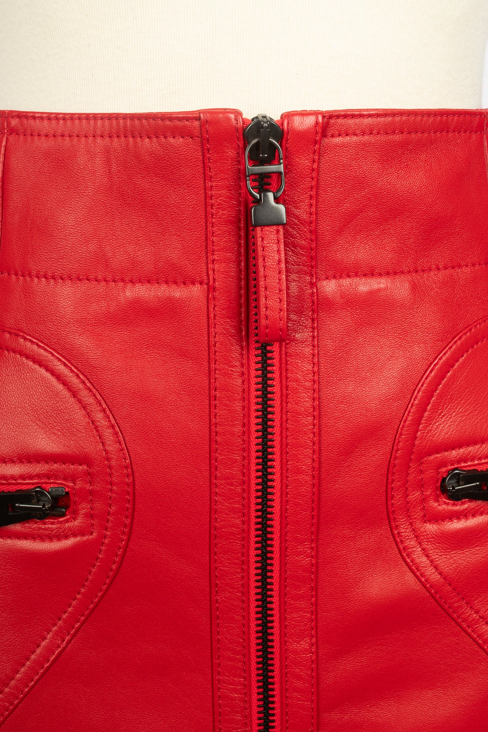 Jupe en cuir Christian Dior 