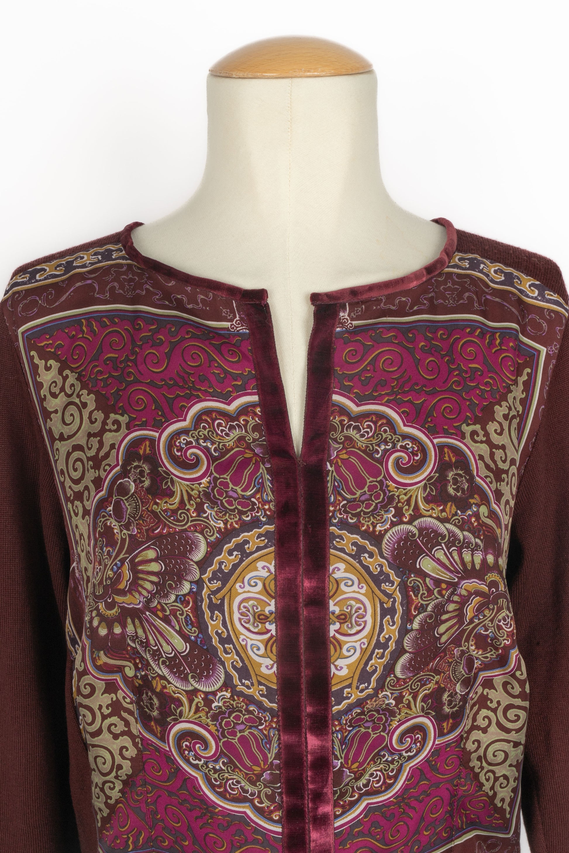 Haut en maille et soie Etro