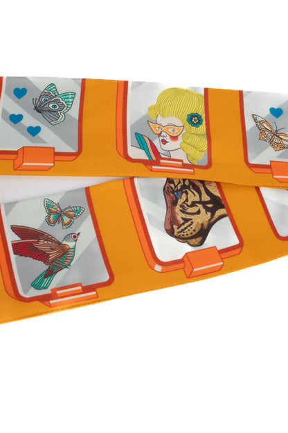 Twilly en soie Hermès