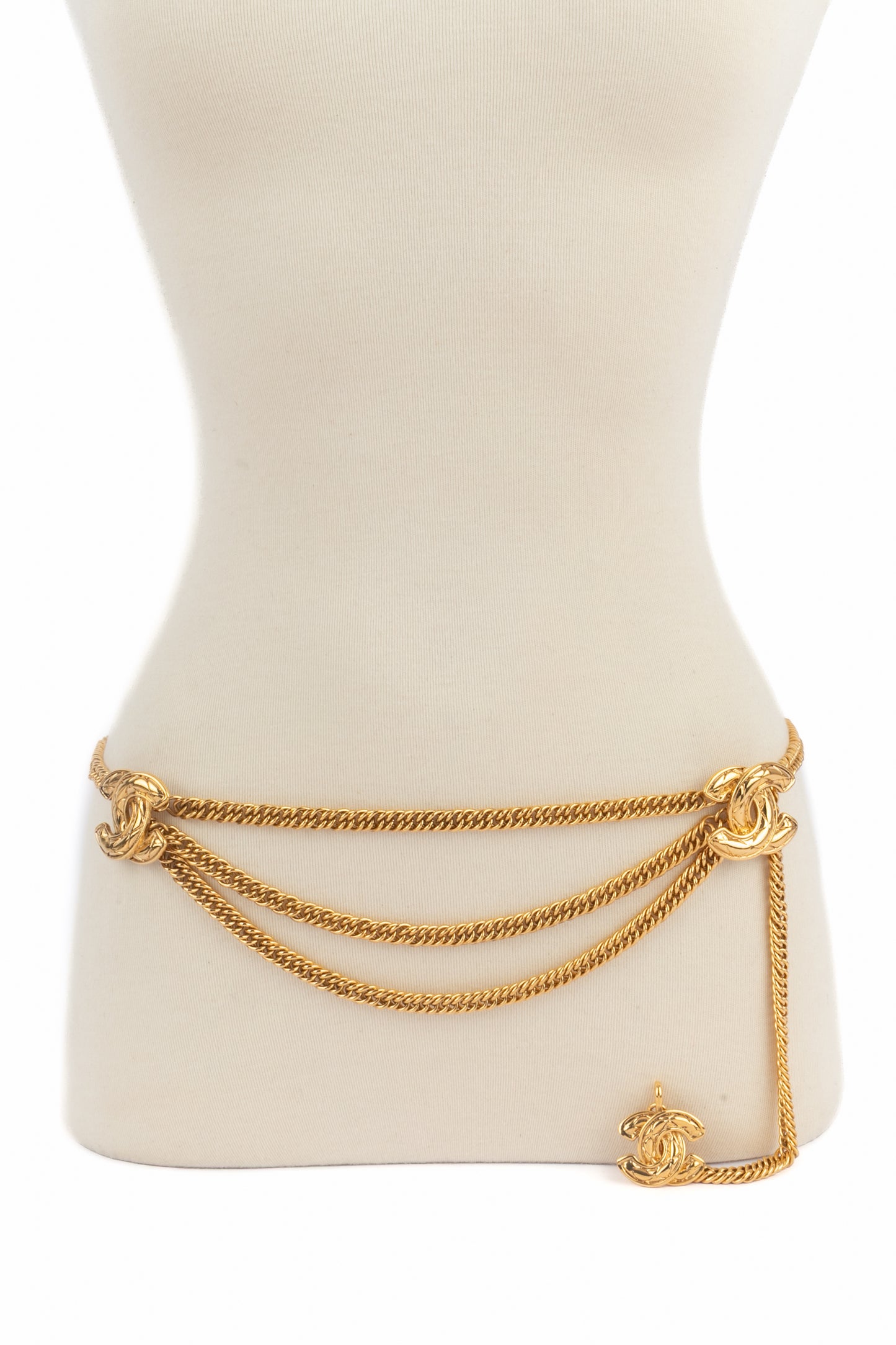 Ceinture cc Chanel 1985-1990's