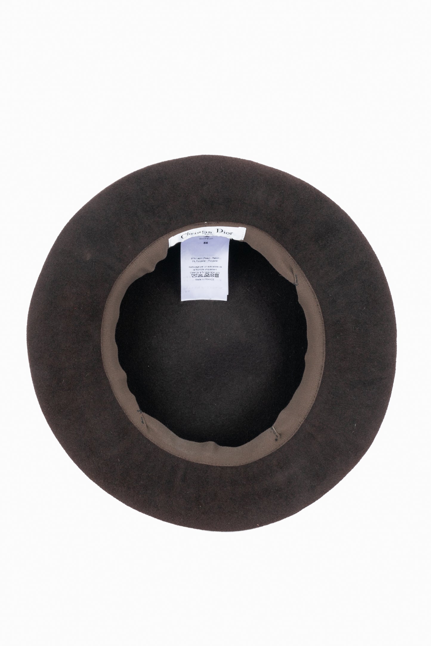 Chapeau marron Christian Dior 