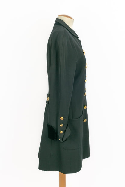 Veste noire Chanel 1990's