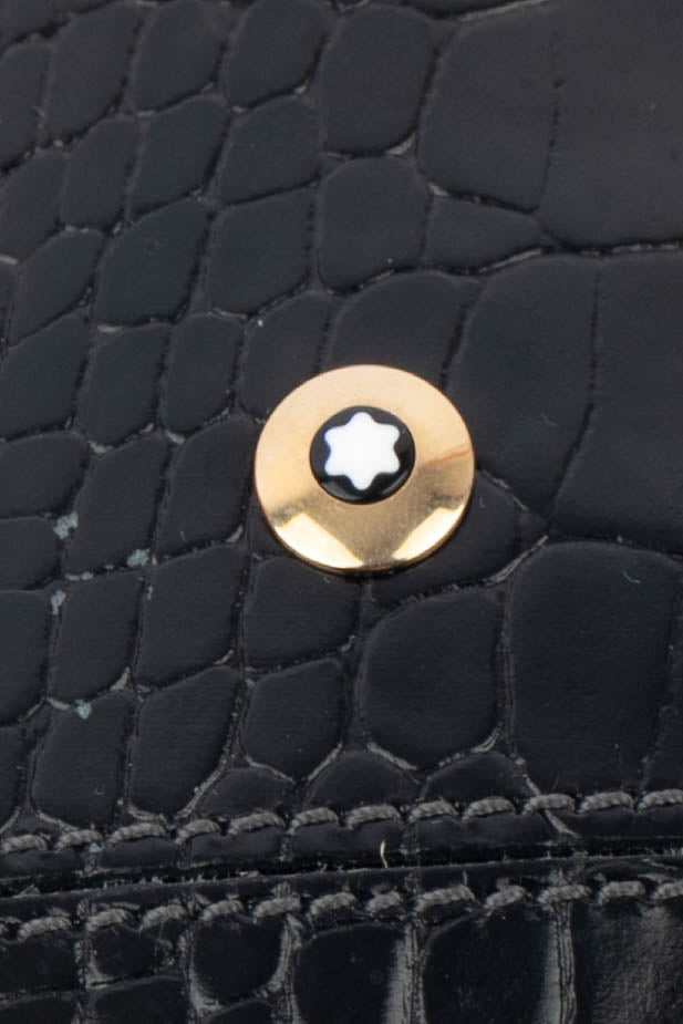 Étui en veau effet crocodile Mont Blanc