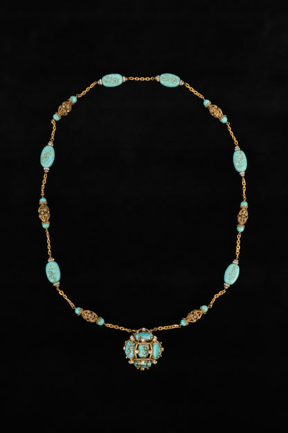 Collier turquoise ancien Chanel