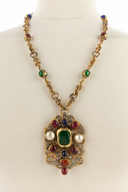 Collier pendentif byzantin Chanel 1984