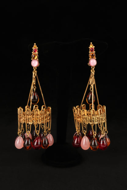 Incroyables boucles d'oreilles Dior 