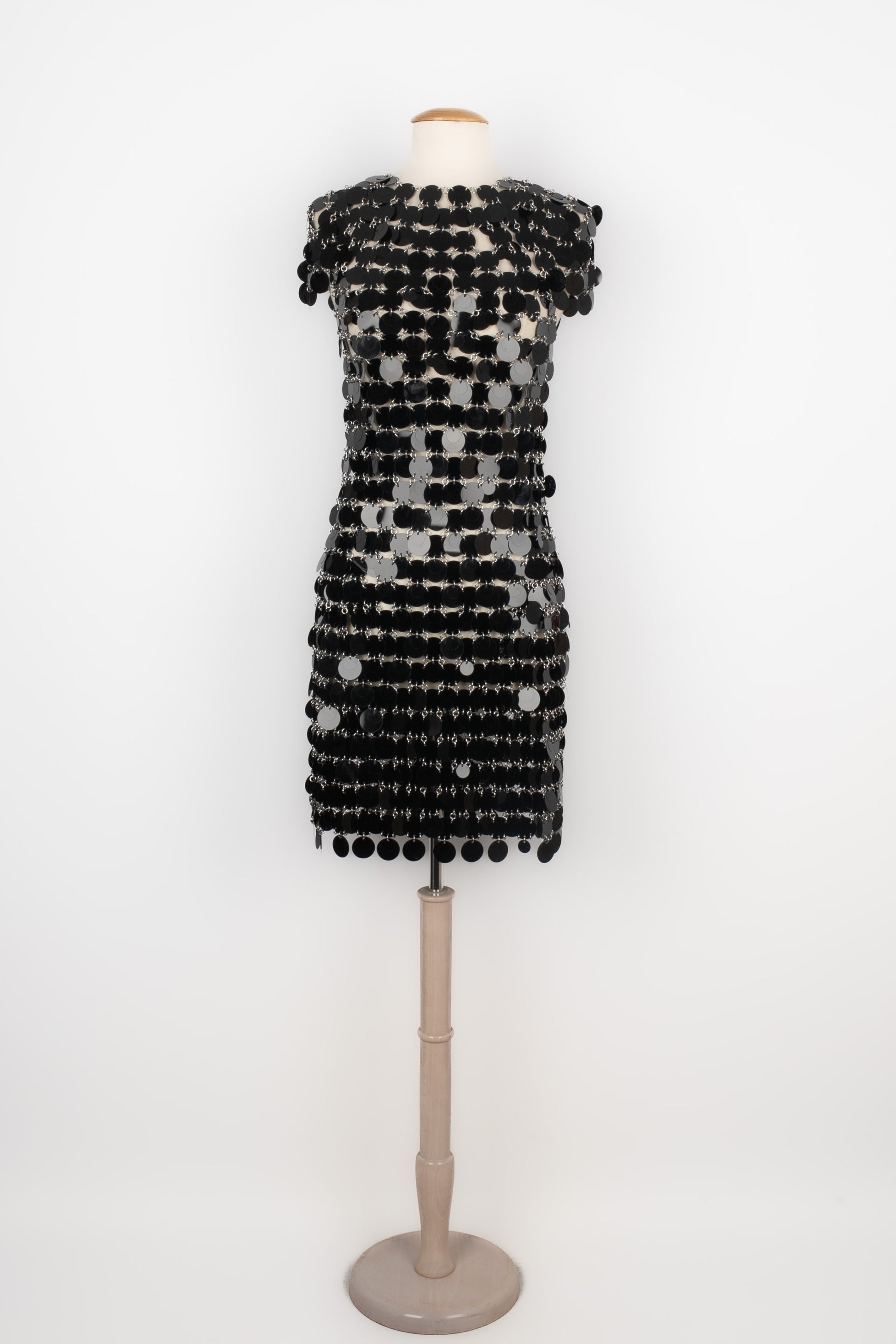 Paco Rabanne Robe Robe Paco Rabanne Vintage Rabanne Black