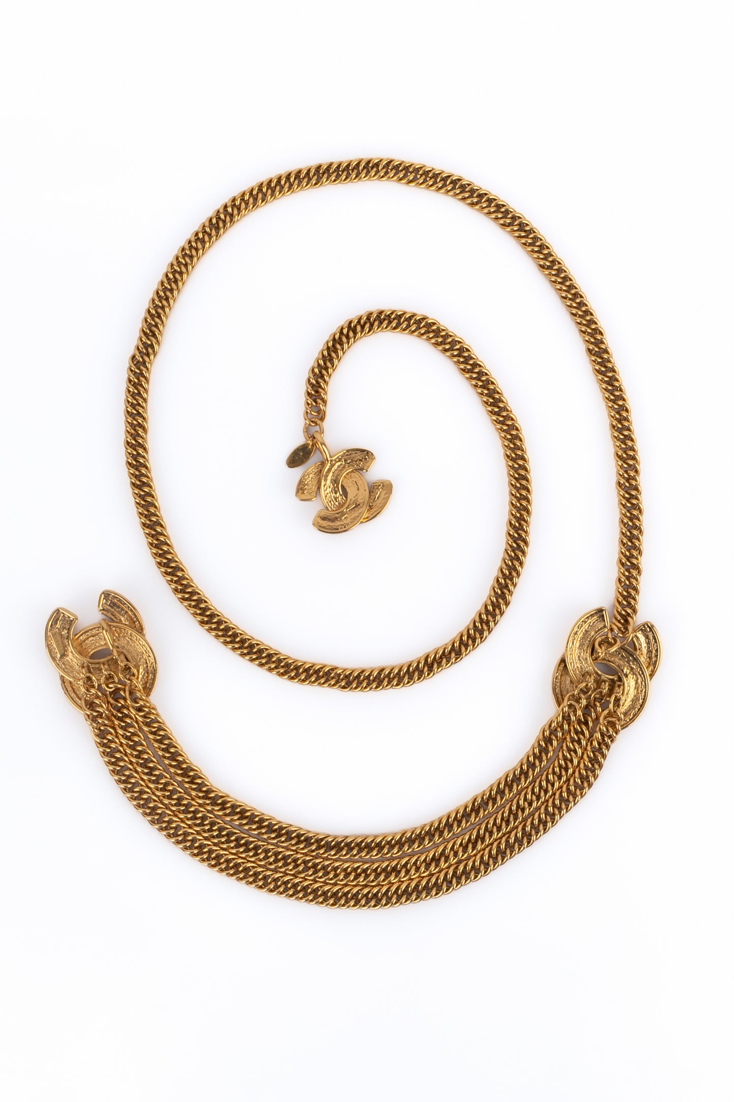 Ceinture cc Chanel 1985-1990's