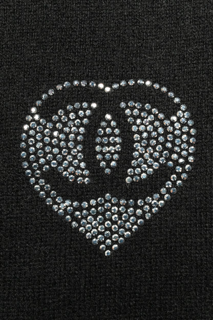 Écharpe noire Chanel