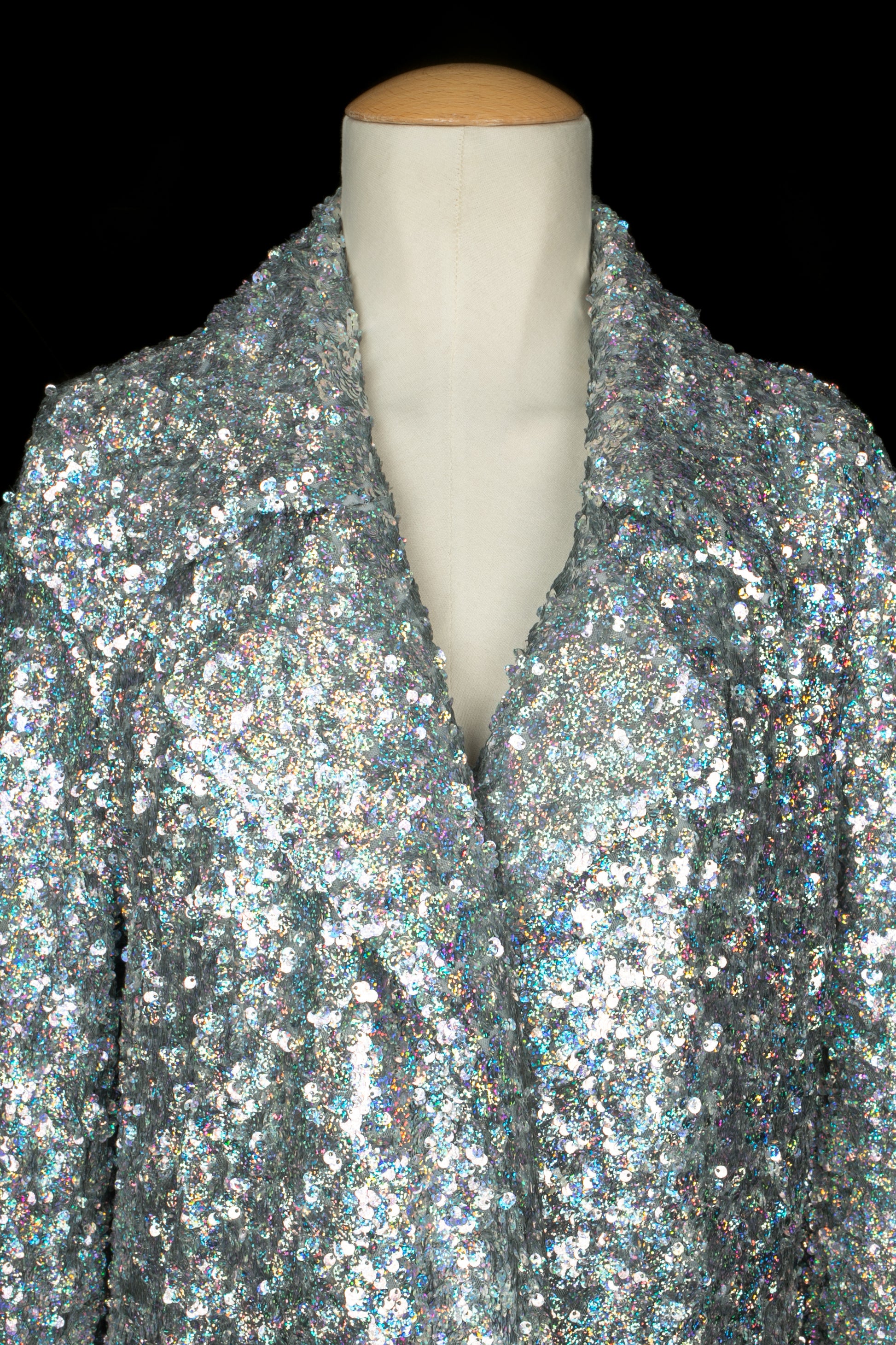 Manteau à paillettes Dries Van Noten Automne 2022