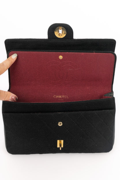 Sac classique en jersey Chanel 1970's