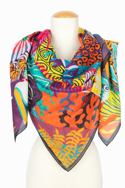 Paréo / foulard "Under the waves" Hermès