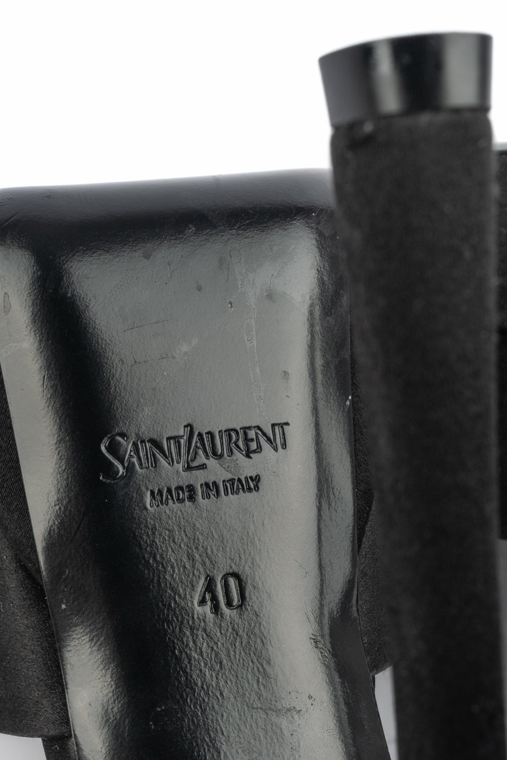Escarpins en satin Saint Laurent