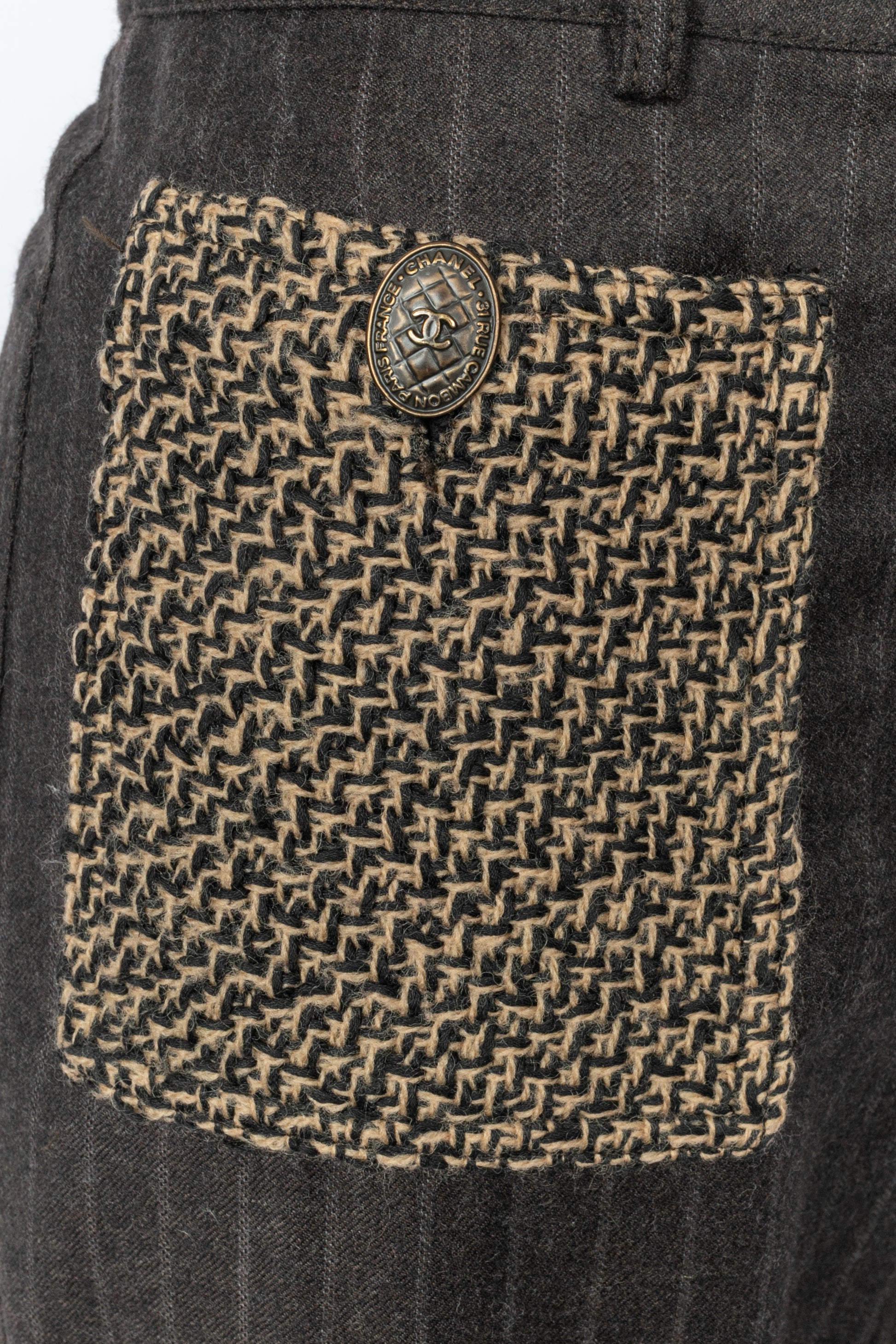 Pantalon en laine Chanel Automne 2004