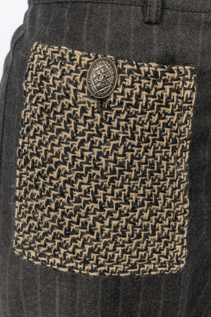 Pantalon en laine Chanel Automne 2004