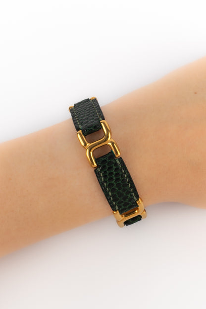 Bracelet en lézard Hermès