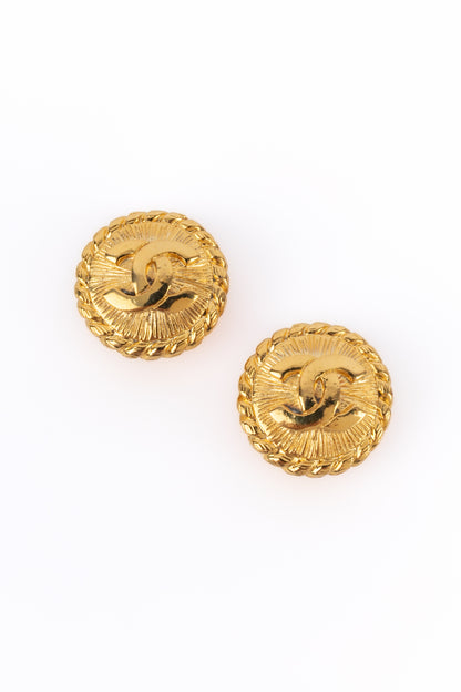 Boucles d'oreilles cc Chanel 1985's