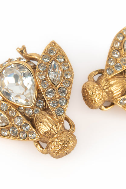 Boucles d'oreilles abeilles Dior