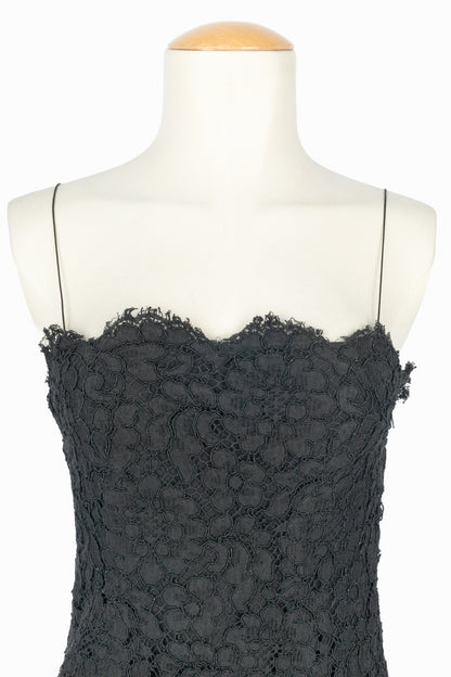 Robe en guipue Yves Saint Laurent Haute Couture 