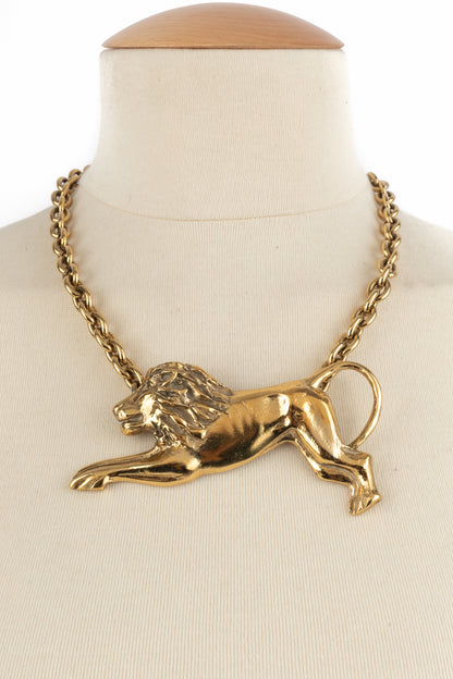 Collier lion Yves Saint Laurent