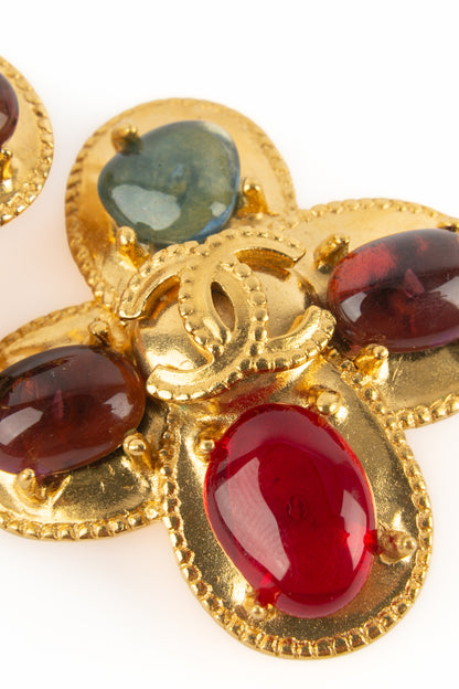 Boucles d'oreilles croix Chanel