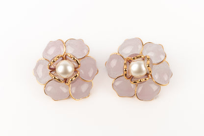 Boucles d'oreilles fleur Augustine