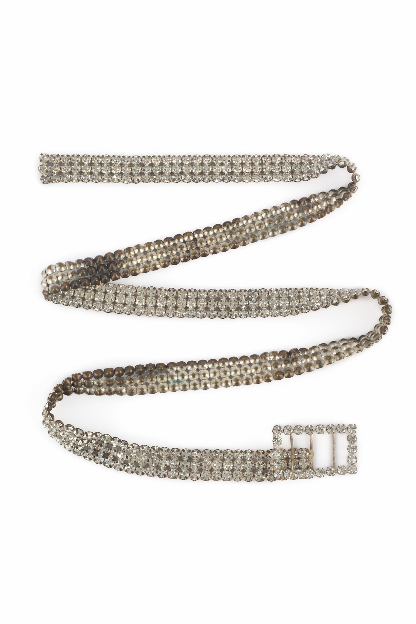Ceinture strassée argentée
