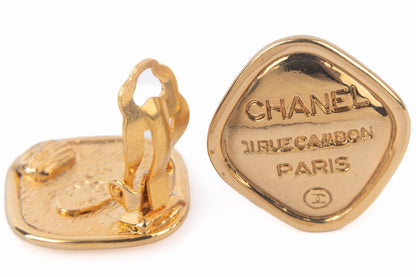 Boucles d'oreilles cc Chanel 1980's